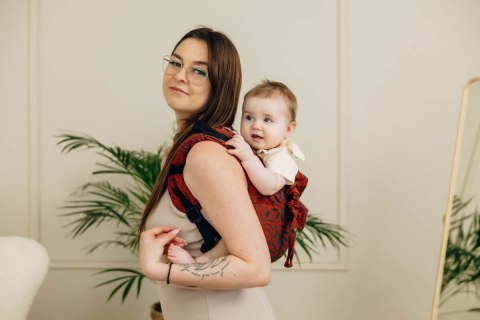 Nosidło Klamrowe Onbuhimo PRO z tkaniny żakardowej (100% bawełna), rozmiar Standard - INFINITY - GERDA