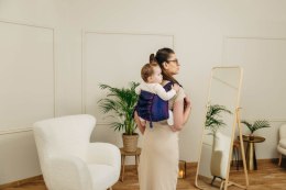 Nosidło Klamrowe Onbuhimo PRO z tkaniny żakardowej (100% bawełna), rozmiar Toddler - DZIKIE WINO - BOUQUET