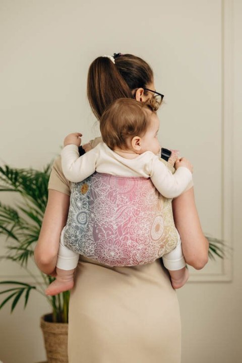 Nosidło Klamrowe Onbuhimo PRO z tkaniny żakardowej (100% bawełna), rozmiar Toddler - DZIKIE WINO - VINEYARD