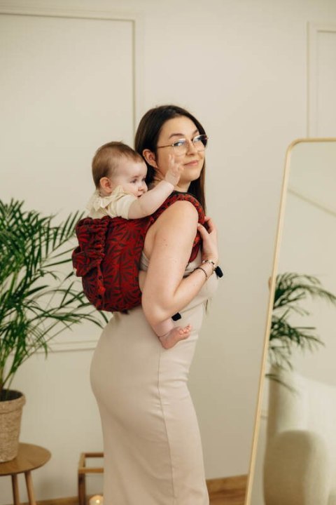 Nosidło Klamrowe Onbuhimo PRO z tkaniny żakardowej (100% bawełna), rozmiar Toddler - INFINITY - GERDA