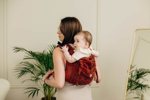 Nosidło Klamrowe Onbuhimo PRO z tkaniny żakardowej (100% bawełna), rozmiar Toddler - INFINITY - GERDA