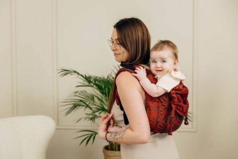 Nosidło Klamrowe Onbuhimo PRO z tkaniny żakardowej (100% bawełna), rozmiar Toddler - INFINITY - GERDA