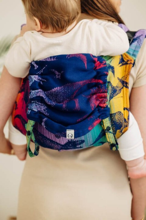 Nosidło Klamrowe Onbuhimo PRO z tkaniny żakardowej (100% bawełna), rozmiar Toddler - PARK JURAJSKI - NOWA ERA