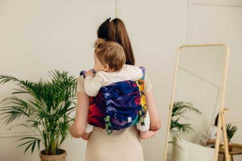 Nosidło Klamrowe Onbuhimo PRO z tkaniny żakardowej (100% bawełna), rozmiar Toddler - PARK JURAJSKI - NOWA ERA