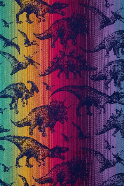 Nosidło Klamrowe Onbuhimo PRO z tkaniny żakardowej (100% bawełna), rozmiar Toddler - PARK JURAJSKI - NOWA ERA