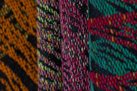 Nosidło Klamrowe Onbuhimo PRO z tkaniny żakardowej (100% bawełna), rozmiar Toddler - RAINFOREST - DIVERSE