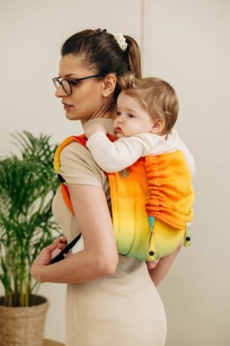 Nosidło Klamrowe Onbuhimo PRO z tkaniny żakardowej (100% bawełna), rozmiar Toddler - TĘCZOWE DZIECKO