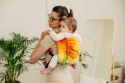 Nosidło Klamrowe Onbuhimo PRO z tkaniny żakardowej (100% bawełna), rozmiar Toddler - TĘCZOWE DZIECKO
