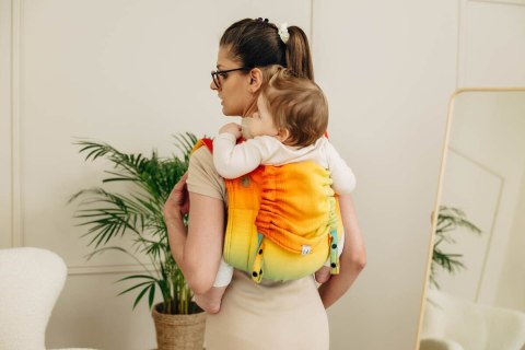 Nosidło Klamrowe Onbuhimo PRO z tkaniny żakardowej (100% bawełna), rozmiar Toddler - TĘCZOWE DZIECKO