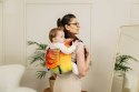 Nosidło Klamrowe Onbuhimo PRO z tkaniny żakardowej (100% bawełna), rozmiar Toddler - TĘCZOWY LOTOS