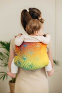 Nosidło Klamrowe Onbuhimo PRO z tkaniny żakardowej (100% bawełna), rozmiar Toddler - TĘCZOWY LOTOS