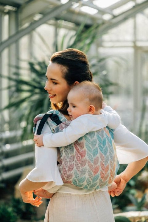 Nosidło Klamrowe Onbuhimo PRO z tkaniny żakardowej (100% bawełna), rozmiar Toddler - ZAPLĄTANI - PLAIT