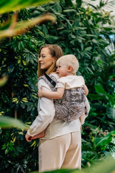 Nosidło Klamrowe Onbuhimo PRO z tkaniny żakardowej (100% wiskoza bambusowa), rozmiar Standard - WOLNY DUCH - GAJUSZ