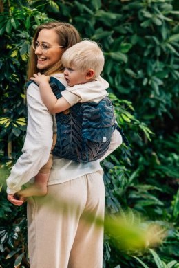 Nosidło Klamrowe Onbuhimo PRO z tkaniny żakardowej, (54% bawełna, 46% TENCEL™ Lyocell), rozmiar standard - RAINFOREST - NOCTURNA