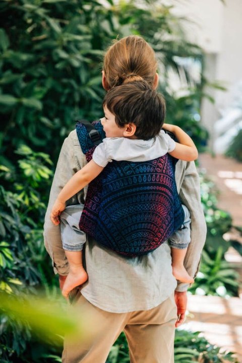 Nosidło Klamrowe Onbuhimo PRO z tkaniny żakardowej (60% bawełna, 28% wełna merino, 8% jedwab, 4% kaszmir), rozmiar Toddler - PAW