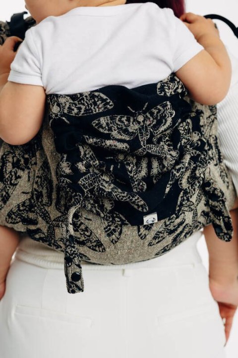 Nosidło Klamrowe Onbuhimo PRO z tkaniny żakardowej (65% Bawełna 35% Jedwab), rozmiar Standard - KRÓLOWA NOCY - PAMINA