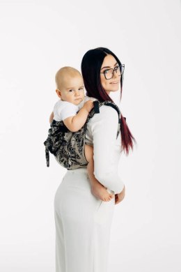 Nosidło Klamrowe Onbuhimo PRO z tkaniny żakardowej (65% Bawełna 35% Jedwab), rozmiar Toddler - KRÓLOWA NOCY - PAMINA