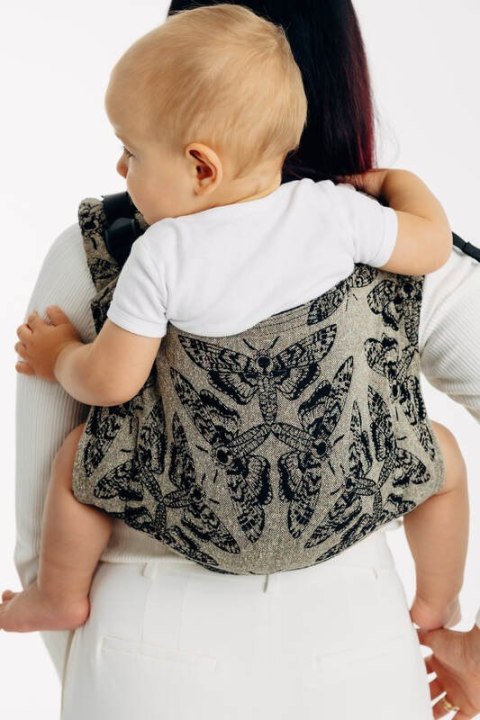 Nosidło Klamrowe Onbuhimo PRO z tkaniny żakardowej (65% Bawełna 35% Jedwab), rozmiar Toddler - KRÓLOWA NOCY - PAMINA