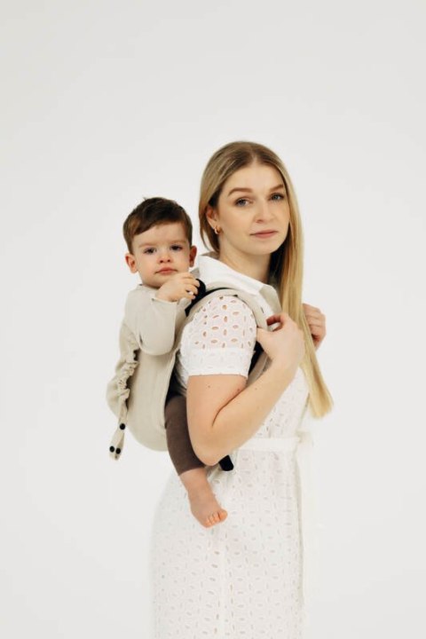 Nosidło Klamrowe Onbuhimo z tkaniny skośno-krzyżowej (58% bawełna, 42% wiskoza bambusowa), rozmiar Standard - TRACK