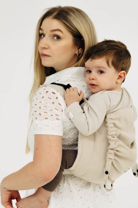 Nosidło Klamrowe Onbuhimo z tkaniny skośno-krzyżowej (58% bawełna, 42% wiskoza bambusowa), rozmiar Standard - TRACK