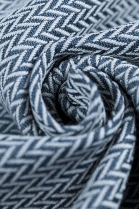 Moje Pierwsze Nosidełko LennyHybrid Half Buckle, splot jodełkowy, 100% bawełna , rozmiar standard - MAŁA JODEŁKA SZARA