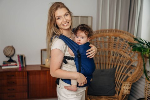 Moje Pierwsze Nosidełko LennyLight, splot jodełkowy, 100% bawełna , rozmiar standard - KOBALT