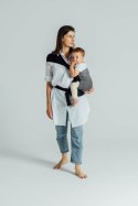 Nosidełko LennyHip (1/2 Nosidełka LennyTwin), splot jodełkowy, 100% bawełna , rozmiar standard - MAŁA JODEŁKA OMBRE SZARY