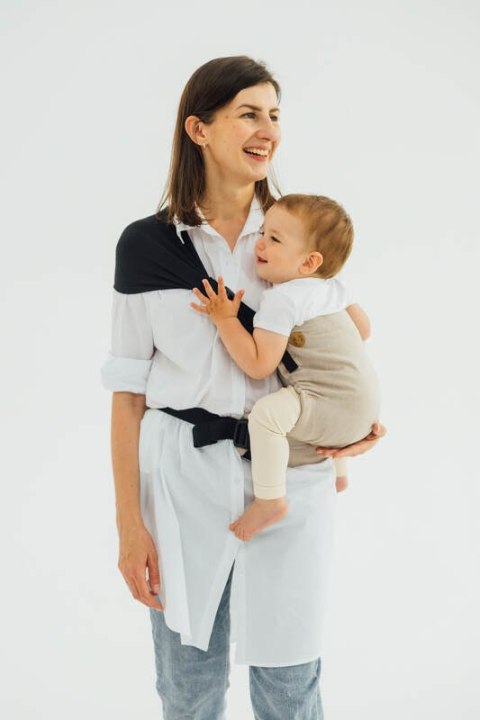 Nosidełko LennyHip (1/2 Nosidełka LennyTwin) z tkaniny skośno-krzyżowej 100% bawełna, rozmiar standard - PEANUT BUTTER