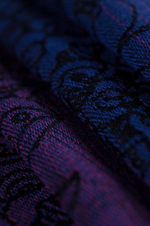 Nosidełko LennyHip (1/2 Nosidełka LennyTwin) z tkaniny żakardowej 100% bawełna, rozmiar standard - DZIKIE WINO - BOUQUET