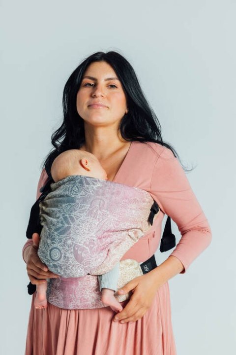 Nosidełko LennyHip (1/2 Nosidełka LennyTwin) z tkaniny żakardowej 100% bawełna, rozmiar standard - DZIKIE WINO - VINEYARD