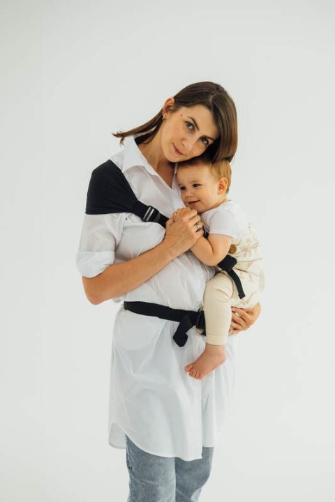 Nosidełko LennyHip (1/2 Nosidełka LennyTwin) z tkaniny żakardowej 100% bawełna, rozmiar standard - PARK JURAJSKI - ICE DESERT