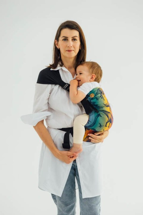 Nosidełko LennyHip (1/2 Nosidełka LennyTwin) z tkaniny żakardowej 100% bawełna, rozmiar standard - PARK JURAJSKI - NOWA ERA