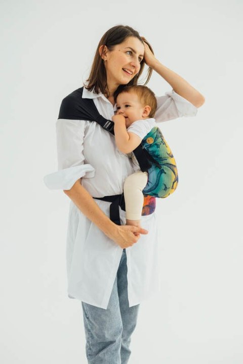 Nosidełko LennyHip (1/2 Nosidełka LennyTwin) z tkaniny żakardowej 100% bawełna, rozmiar standard - PARK JURAJSKI - NOWA ERA