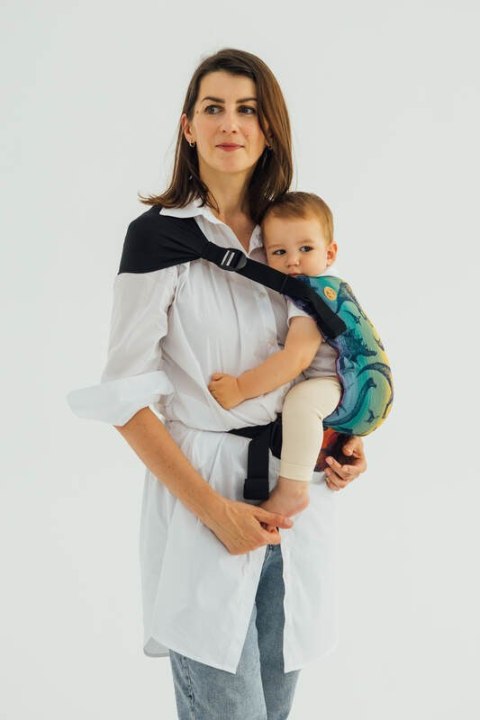 Nosidełko LennyHip (1/2 Nosidełka LennyTwin) z tkaniny żakardowej 100% bawełna, rozmiar standard - PARK JURAJSKI - NOWA ERA