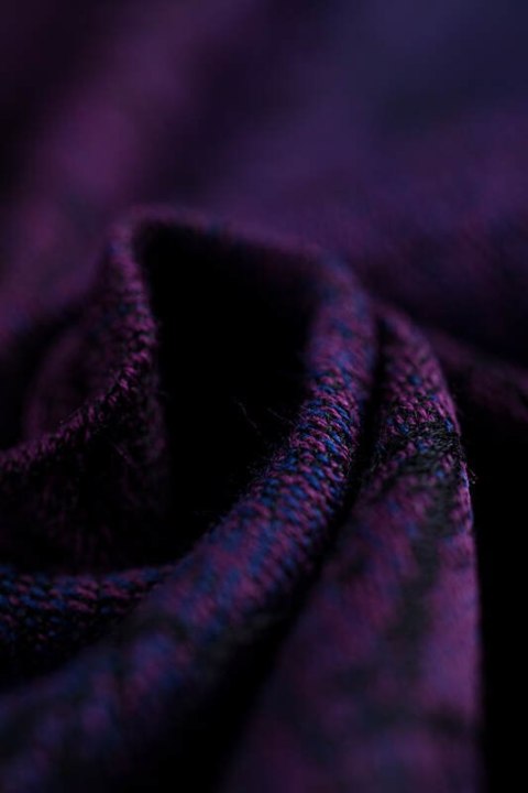 Nosidełko LennyHybrid Half Buckle, splot żakardowy, 100% bawełna , rozmiar standard - DZIKIE WINO - BOUQUET