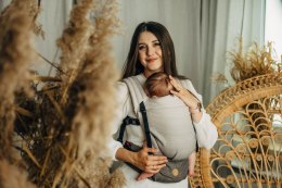 Nosidełko LennyLight, splot jodełkowy, 100% bawełna , rozmiar standard - MAŁA JODEŁKA OMBRE RAGTIME