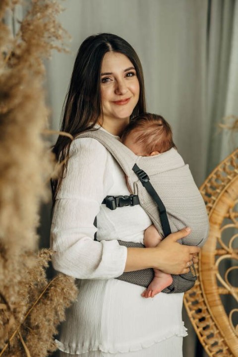 Nosidełko LennyLight, splot jodełkowy, 100% bawełna , rozmiar standard - MAŁA JODEŁKA OMBRE RAGTIME