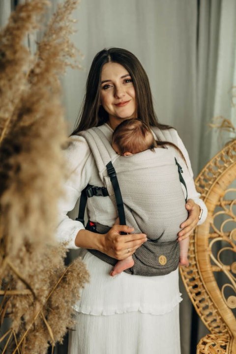 Nosidełko LennyLight, splot jodełkowy, 100% bawełna , rozmiar standard - MAŁA JODEŁKA OMBRE RAGTIME