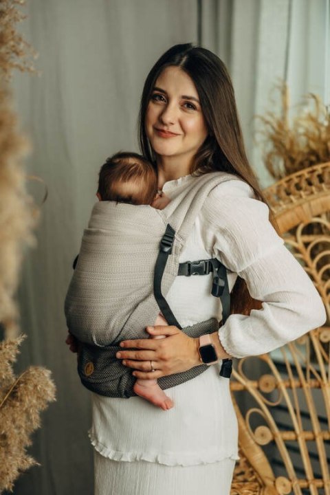 Nosidełko LennyLight, splot jodełkowy, 100% bawełna , rozmiar standard - MAŁA JODEŁKA OMBRE RAGTIME