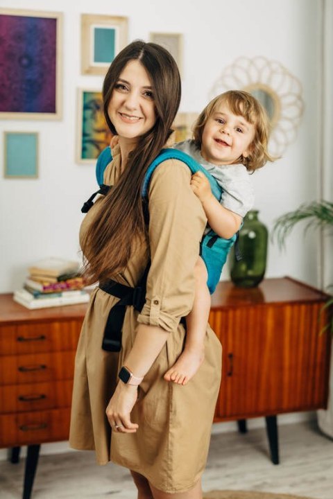 Nosidełko LennyLight z tkaniny skośno-krzyżowej, 100% bawełna , rozmiar standard - AIRGLOW