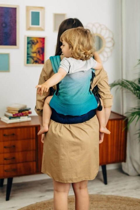 Nosidełko LennyLight z tkaniny skośno-krzyżowej, 100% bawełna , rozmiar standard - AIRGLOW