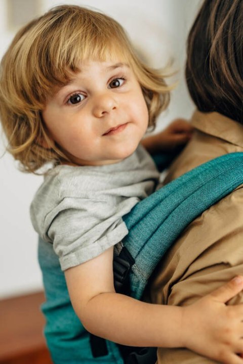 Nosidełko LennyLight z tkaniny skośno-krzyżowej, 100% bawełna , rozmiar standard - AIRGLOW