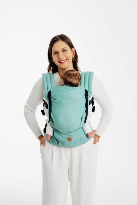 Nosidełko LennyLight z tkaniny skośno-krzyżowej, 100% bawełna , rozmiar standard - MATCHA