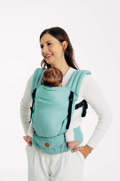 Nosidełko LennyLight z tkaniny skośno-krzyżowej, 100% bawełna , rozmiar standard - MATCHA