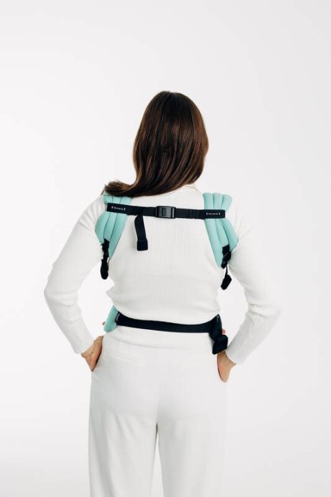 Nosidełko LennyLight z tkaniny skośno-krzyżowej, 100% bawełna , rozmiar standard - MATCHA