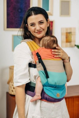 Nosidełko LennyLight z tkaniny skośno-krzyżowej, 100% bawełna , rozmiar standard - PASTELS