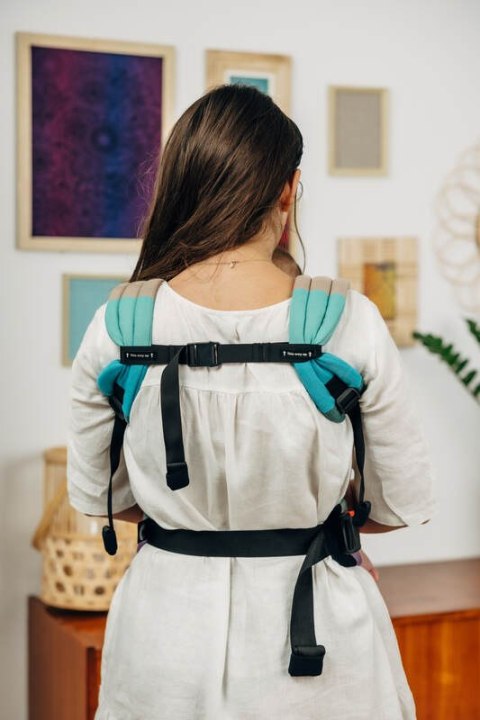 Nosidełko LennyLight z tkaniny skośno-krzyżowej, 100% bawełna , rozmiar standard - PASTELS