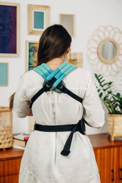 Nosidełko LennyLight z tkaniny skośno-krzyżowej, 100% bawełna , rozmiar standard - PASTELS