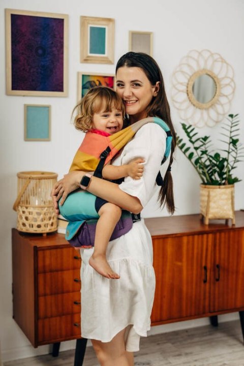 Nosidełko LennyLight z tkaniny skośno-krzyżowej, 100% bawełna , rozmiar standard - PASTELS