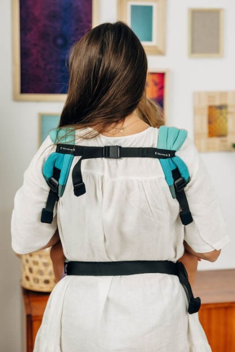 Nosidełko LennyLight z tkaniny skośno-krzyżowej, 100% bawełna , rozmiar standard - PASTELS